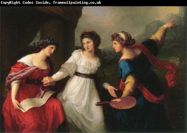 Angelica Kauffmann Self-portrait Hesitating between the Arts of Music and Painting